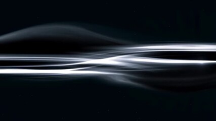 Dynamic light trails in motion creating abstract patterns on dark background - Powered by Adobe