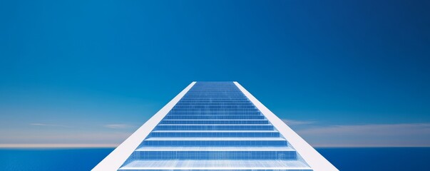 Stairway to Blue Sky, Abstract , Vision