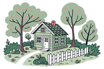 Woman architect with blueprint paper construction planning illustration