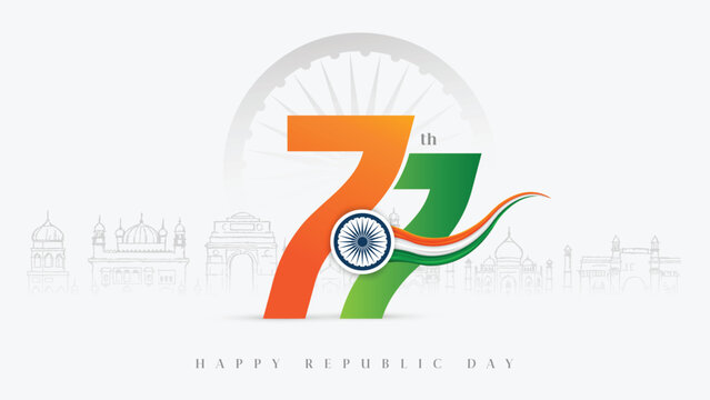 77th Republic Day Design