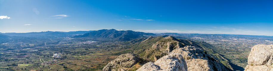 Landscape, Benicadell mountain, in Vall d'Albaida, Comunidad Valenciana (Spain)