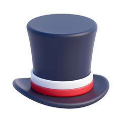 3D Render Top Hat Shaped Wine Bottle Stopper, Silicone Cap Icon