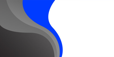 Blue and white wave modern abstract background for business presentation. Vector illustration