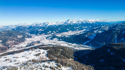 Austrian Alps Winter Panorama