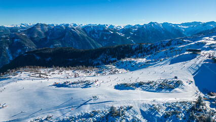 Sunny Alpine Ski Day