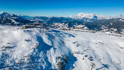 Sunny Alpine Ski Day