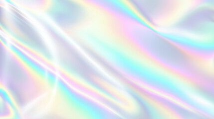 Dreamy soft abstract flowing pastel holographic texture suitable for backgrounds, overlays, digital art, and design projects needing a whimsical touch.