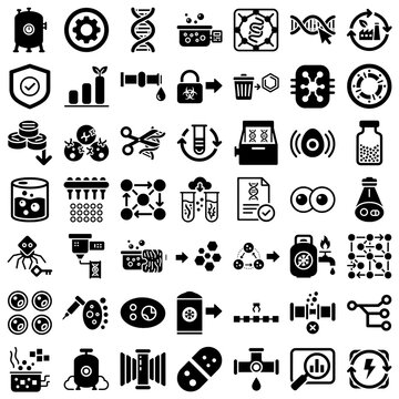 Industrial Biology SynBio Rounded Accessibility icons (vector)