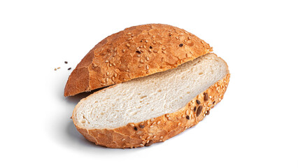 Bread on a white background. High quality photo