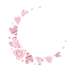 Romantic Hand-Drawn Heart Frame for Love Celebrations