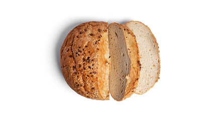 Bread on a white background. High quality photo