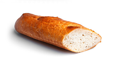Baguette on a white background. High quality photo