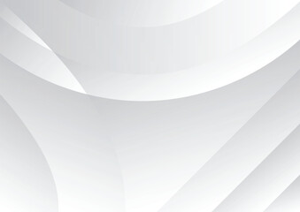 Clean Abstract Wavy White and Gray Gradient Design Background