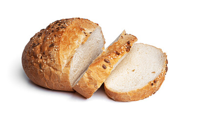 Bread on a white background. High quality photo