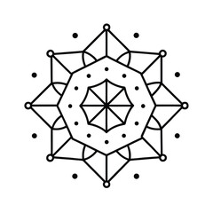 Fototapeta premium micro line dot grid pattern