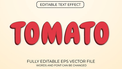 Tomato editable text effect
