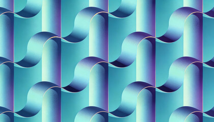 Vibrant blue and purple gradient wave pattern background design