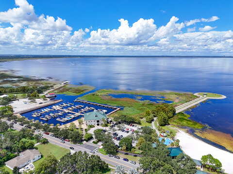 Lakefront Park and marina located on East Lake Toho in the city of St Cloud in Osceola County, Florida.