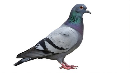 A pigeon standing alone on a transparent background © Abdul