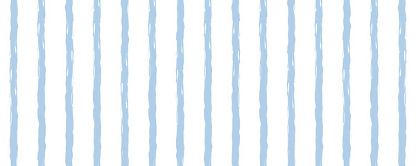 Hand drawn watercolor sea pattern. Cute wavy lines. Nautical background or kids wallpaper. Vector illustration.