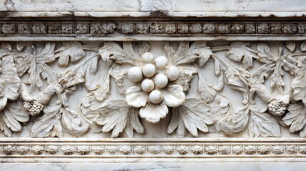 Obraz premium Frieze With Textured Design and Space for Text Creates Visual Interest in a Classic Architectural Style