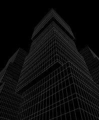 Fototapeta premium abstract architecture, 3d background