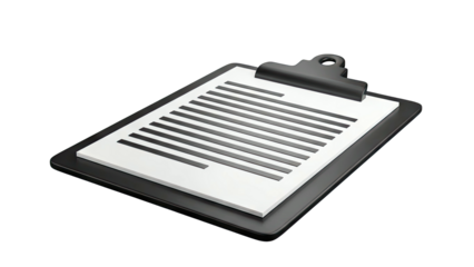 Clipboard with Document