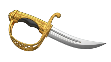 Ornate Golden Saber Sword