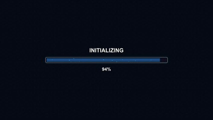 Progress bar animation for loading and initialization during waiting periods in modern digital applications - Powered by Adobe