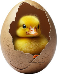 ducklings in egg shell