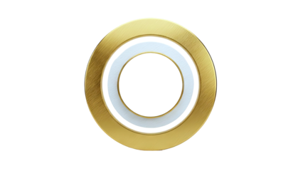 Concentric Gold and White Rings