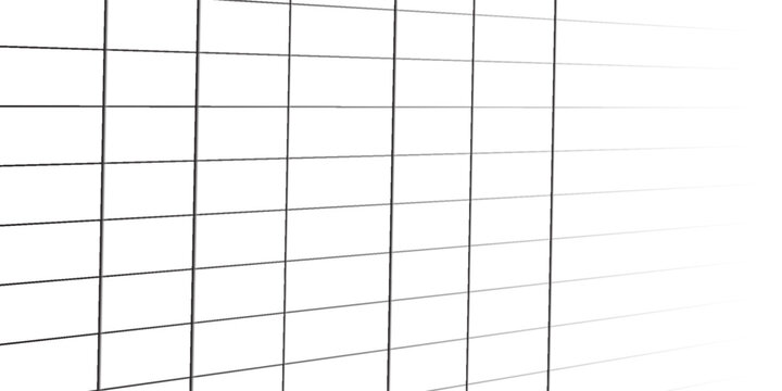 Squared wide black grid paper. Mathematics pattern. Notebook sheet blank. vector illustration