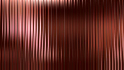 Reeded background gradient with glass brown bronze and bg overlay abstract. Gold texture effect with ribbed textur pattern and fractal morphism metal. Line color reeded with light 3d glass. © RDVector