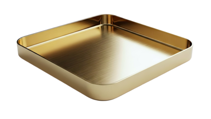 Brushed Gold Square Tray