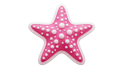 Pink Starfish with Raised Dots