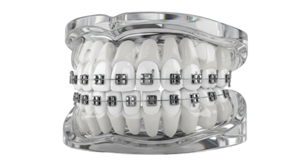Dental Model with Braces
