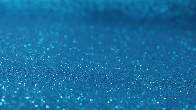 blue texture with shiny glittering stars Real Footage, glowing beauty and cosmetics pattern motion design element 