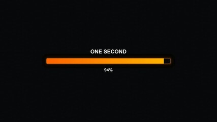 Progress bar animation for waiting periods shown in modern style with clear timing and design for user experience enhancement
