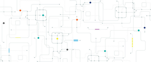 Сircuit board concept or technology system design. Secure cyber background