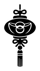 Chinese New Year Chinese lantern hanging decoration tassel icon