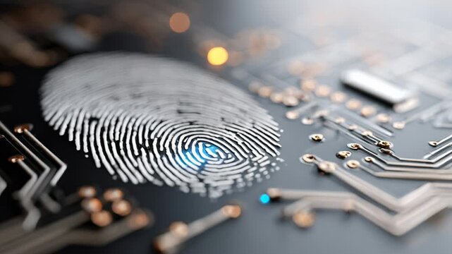 Fingerprint Scanning Activation on Circuit Board