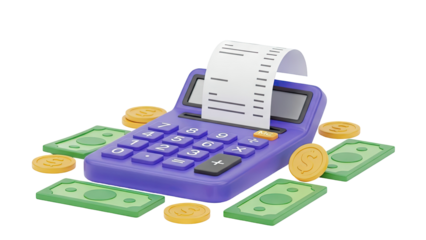 Calculator with Money and Coins