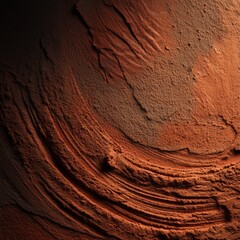 Smooth yet imperfect warm clay-toned surface in a muted salmon pink color, featuring gentle undulations and a soft, matte, earthenware finish