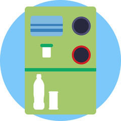 Recycling Slot Indicator &ndash; Shows where users can return bottles or cans for recycling in the vending machine.