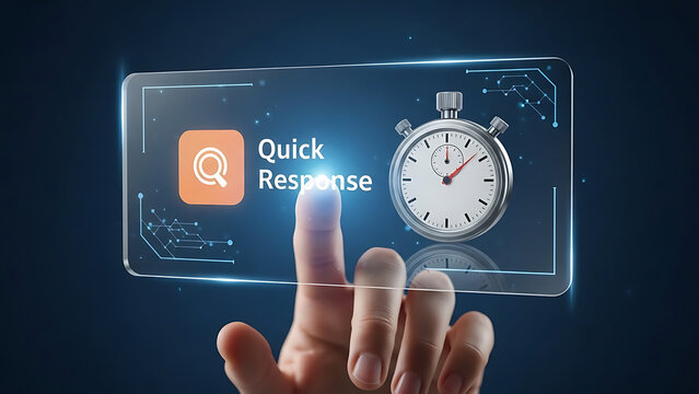 Finger tapping quick response on smartphone