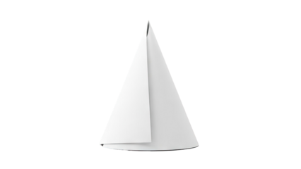 Abstract White Cone with Folded Layers