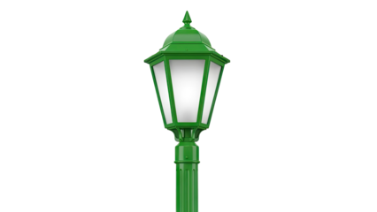 Green Victorian Street Lamp