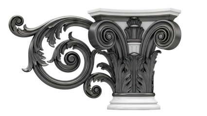 Ornate Corinthian Column Capital