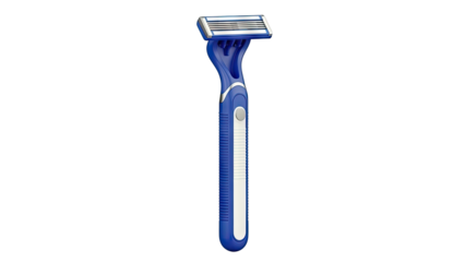 Blue Three-Blade Razor