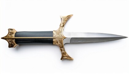 abstract naval dagger isolated top view
